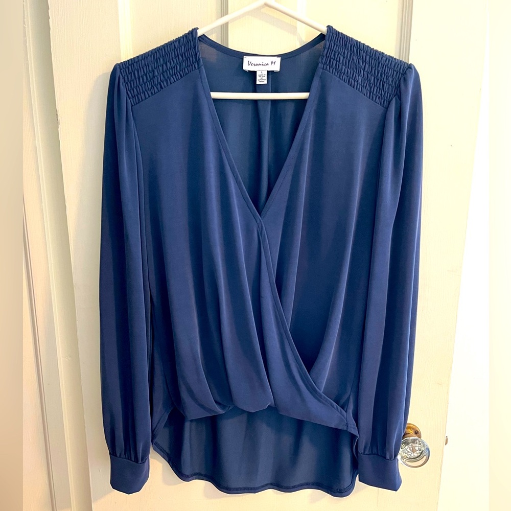 Veronica M Blue Blouse size Large
